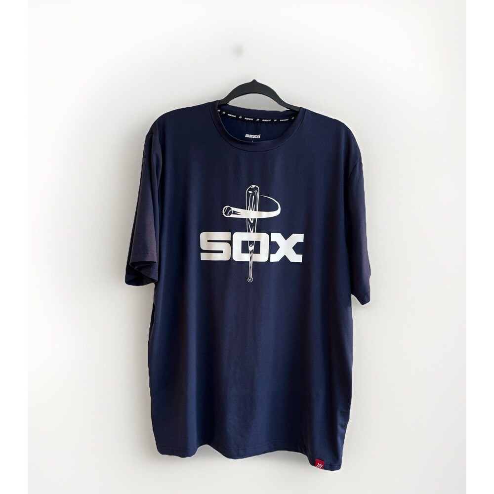 Marucci Baseball Sox  Mens Short Sleeve Logo Performance Shirt Size Large